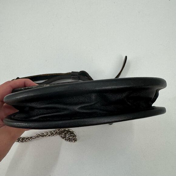 L & M Highlander black leather Sporran Belt Bag - Picture 11 of 16